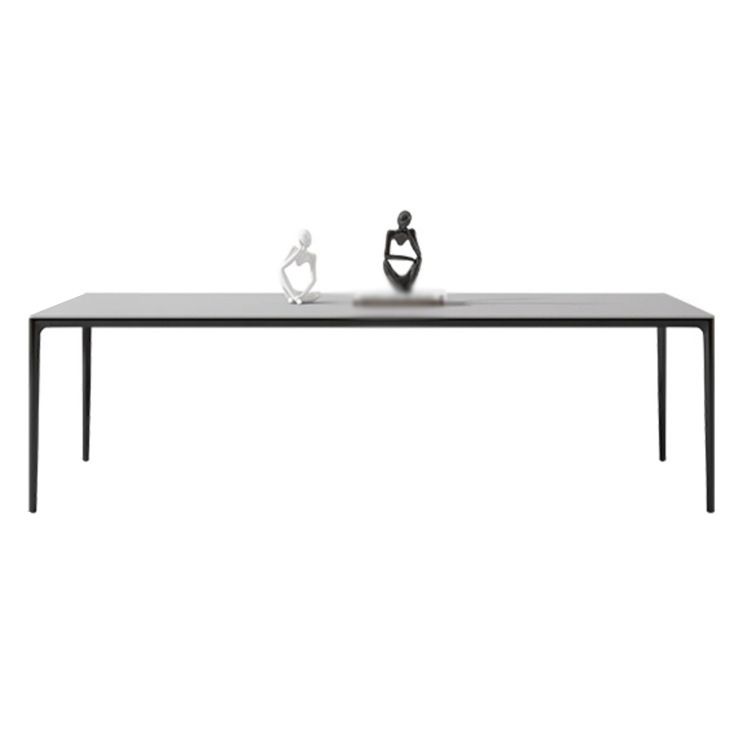 Modern Sintered Stone Top Dining Set Rectangle 1/2/3/5 Pieces Dining Table with Chairs