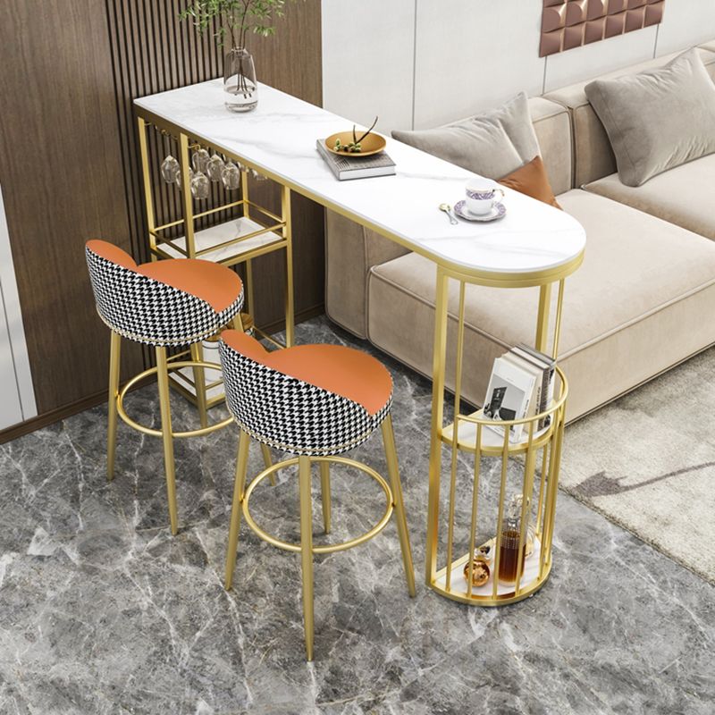 Contemporary 1/2/3 Pieces Specialty Stone Bar Table Set for Living Room