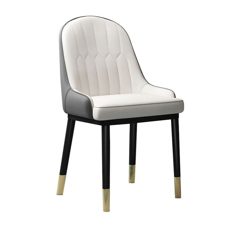 Scandinavische stijl gestoffeerde mantelstoelen stevige achterste achterstoelen voor de keuken voor keuken