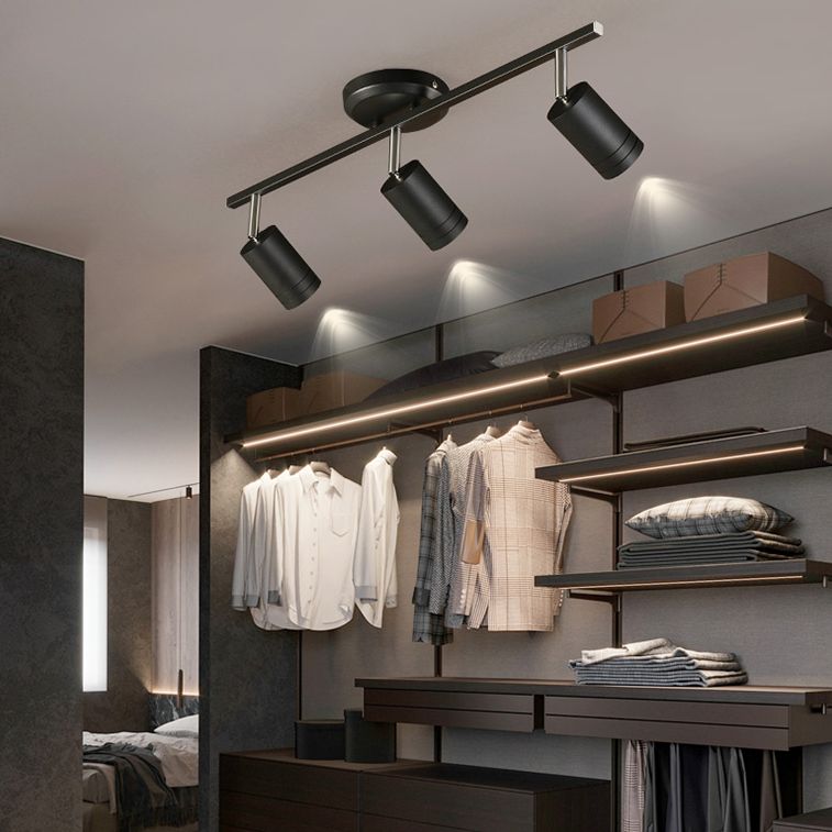 All Copper LED Track Lighting Surface montée et angle réglable salon Home Plafond Type de trottement