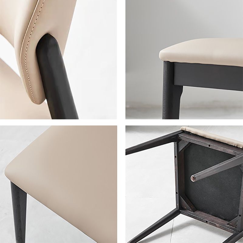 Dining Room Kitchen Chair Open Back Solid Wood Legs Dining Side Chair