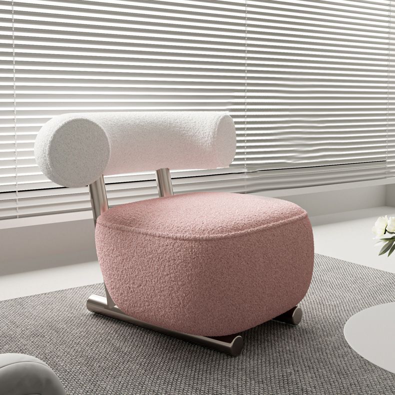 Wool Armless Chair with Tight Back 36.61" Wide Chair for Living Room