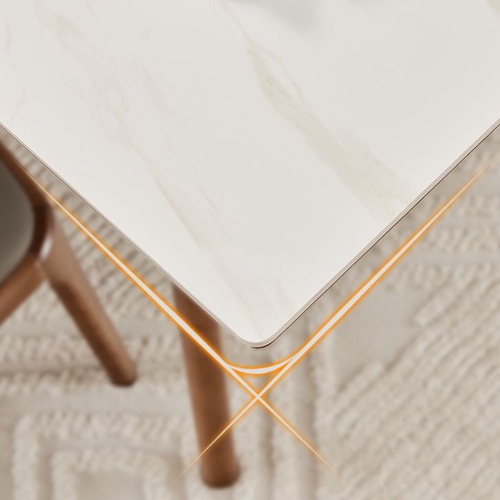 1/4/6/7/9 Pcs Modern Style Rectangle Stone Standard Height Dining Table Furniture