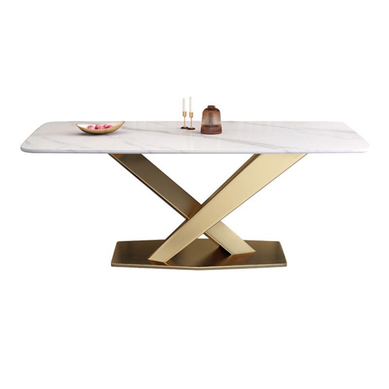 Dining Room Dinner Kitchen Table Pedestal Stone Dining Table