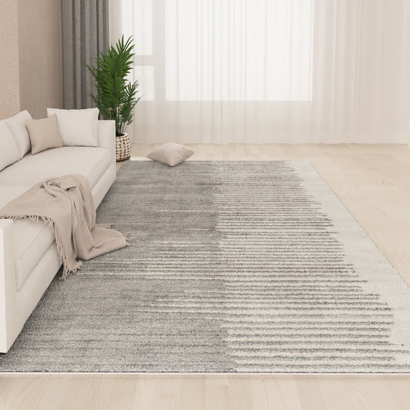 Brown Simple Carpet Polyester Line Carpet Stain Resistant Carpet for Drawing Room