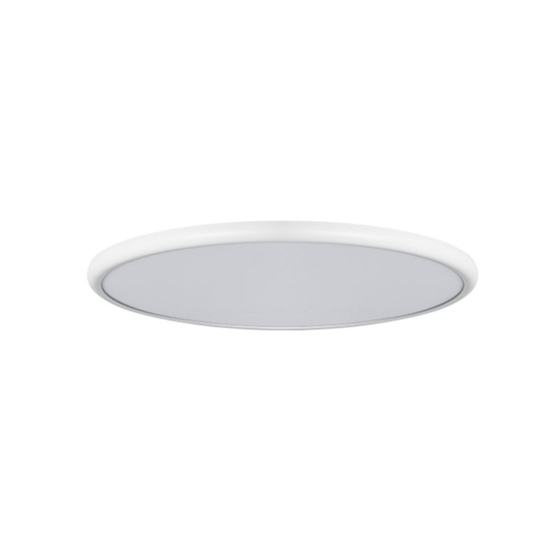 Modern Style Geometry Shape Ceiling Fixture Metal One Light Ceiling Mounted Light in White