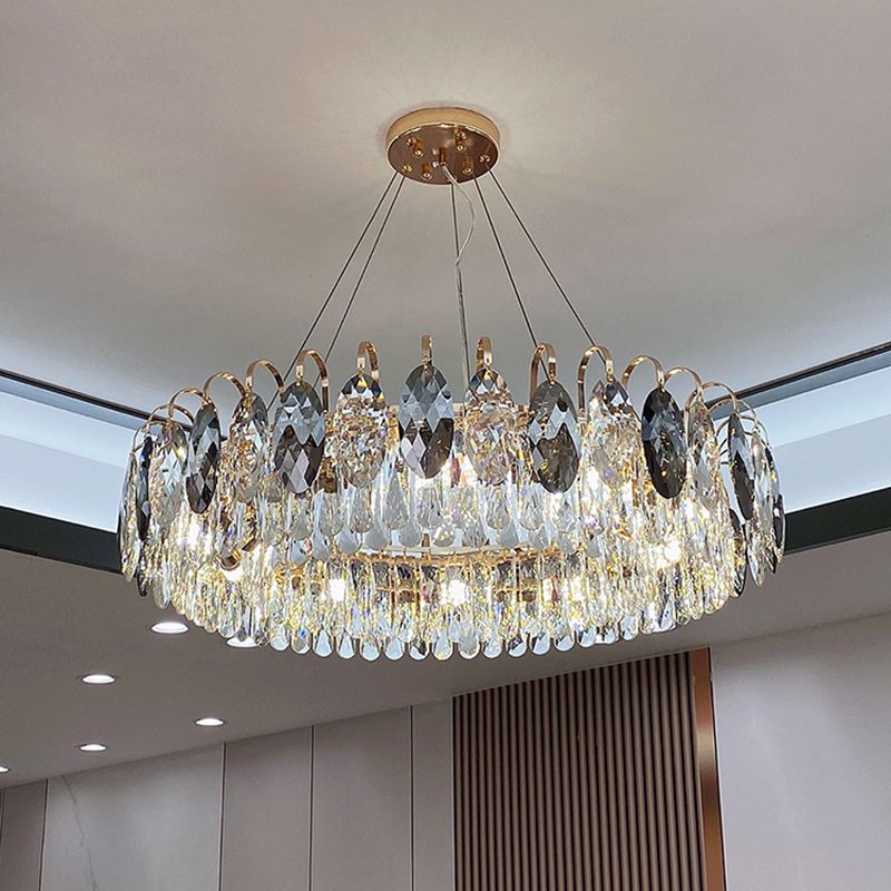 Lámpara de lámpara de cristal de lámpara de estilo moderno para sala de estar de dormitorio