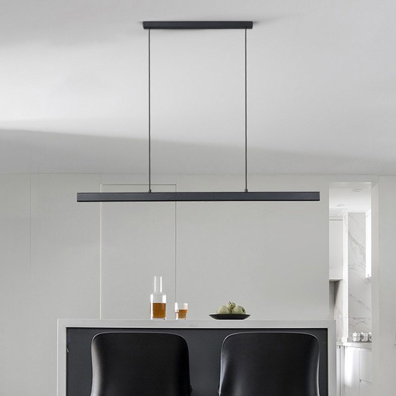 Simple LED Island Light Modern Style Hanging Light for Dining Room