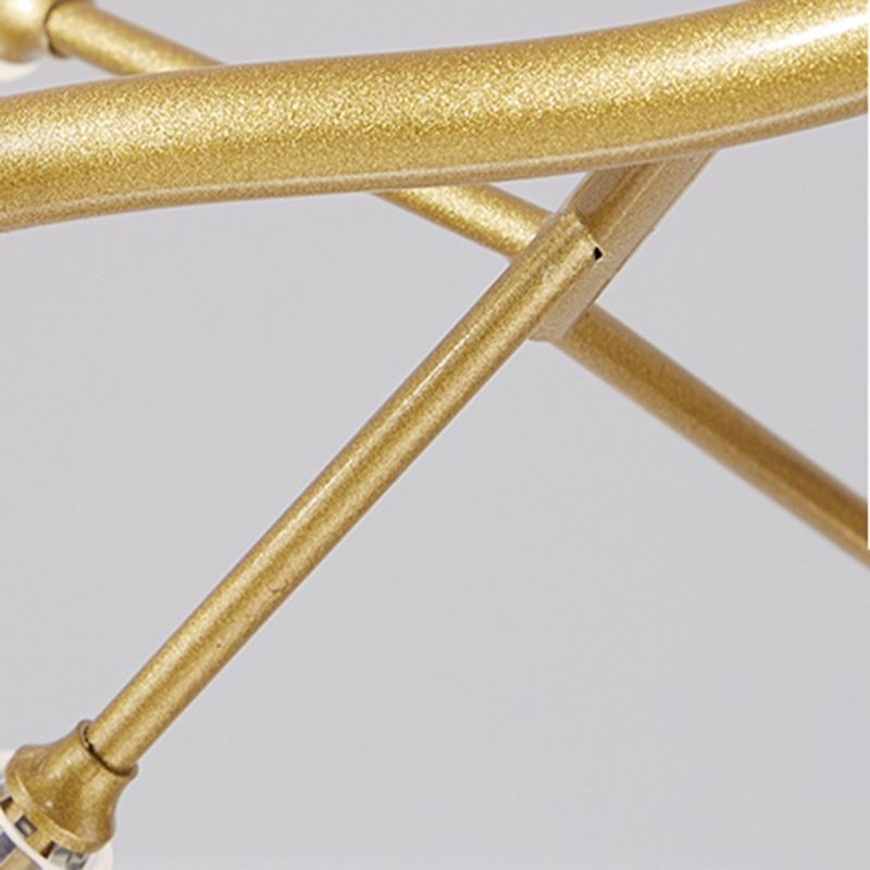 Contemporary Chandeliers Orbicular Hanging Ceiling Light Metal Orb Chandelier