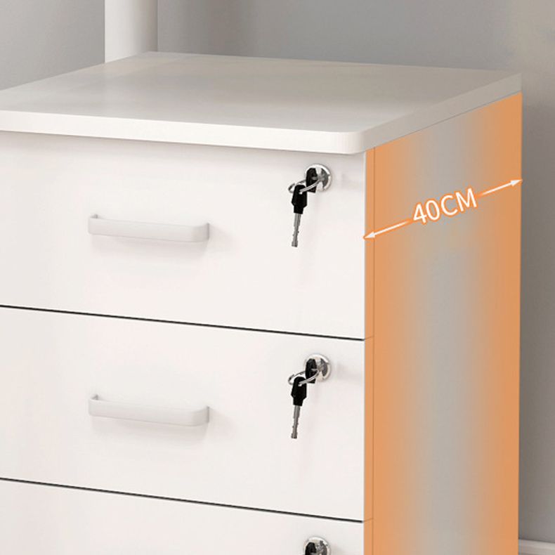 Modern Accent Chest with 3 - Drawer and Black Legs Ring Pulls Chest