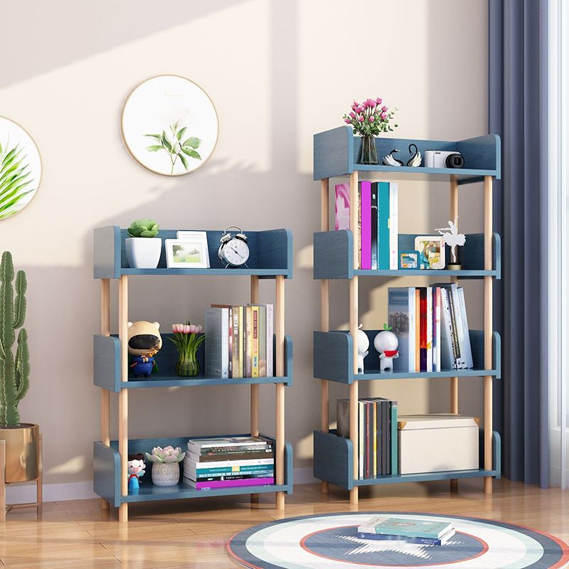 Modern Etagere Shelf Bookcase Engineered Wood Open Bookcase for Study Room