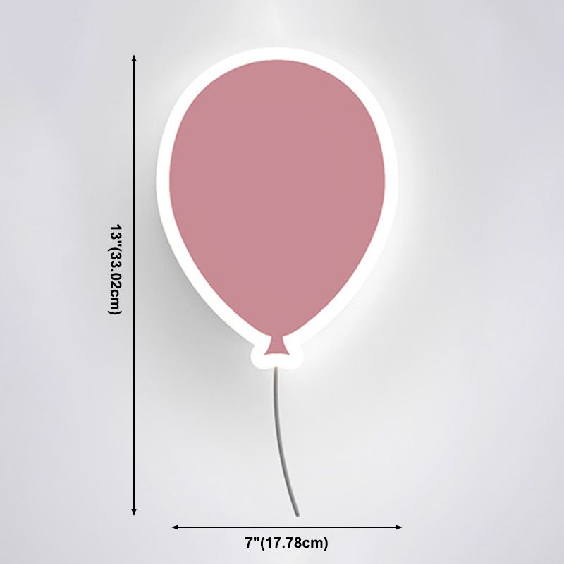 Speciale a parete a LED semplice macaron forma nuvola di supporto a parete in metallo lampada