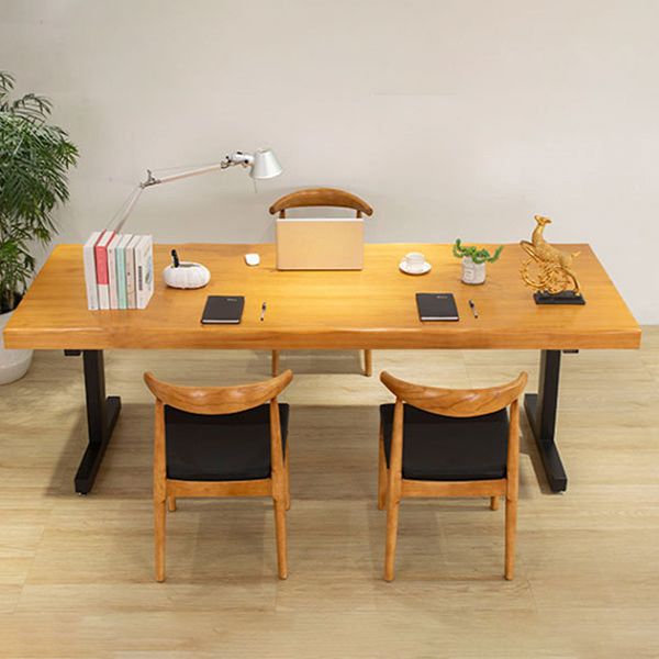 Modern Solid Wood Dining Table Set 1/2/4 Pieces Dining Set for Home Use