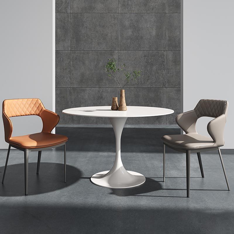 Sintered Stone Home Dining Table Modern Pedestal Dining Room Table