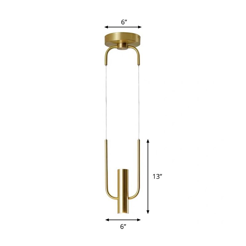 Éclairage pendentif en or