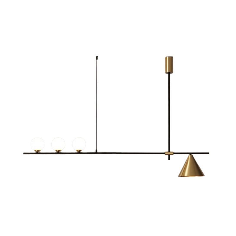 Modern Simple Island Light Glass Hanging Light for Dining Room