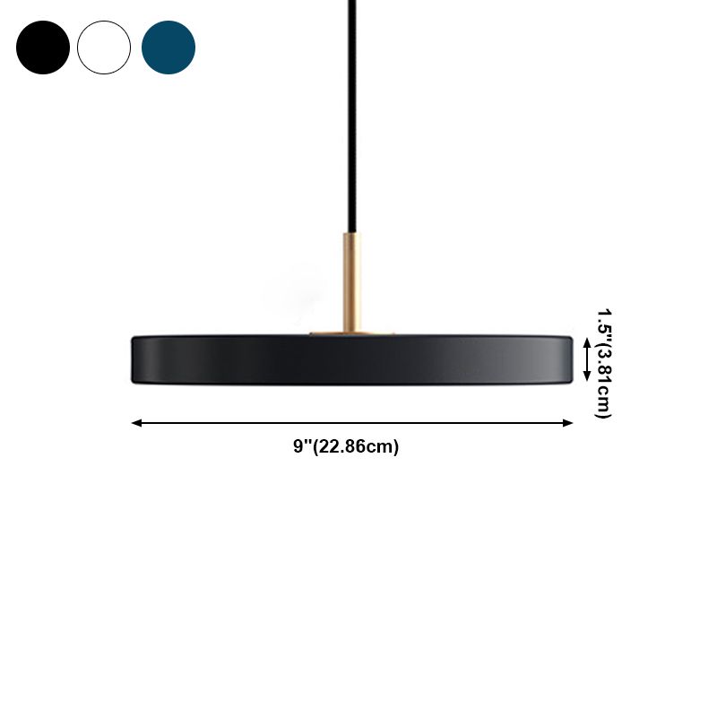 Minimaliste petit pendentif suspension à la salle à manger métallique