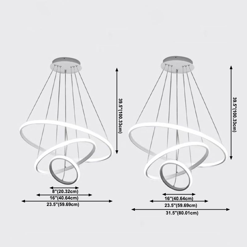 Moderne minimalisme stijl hanger kroonluchter licht metaal 3 licht plafond hanglampje voor woonkamer