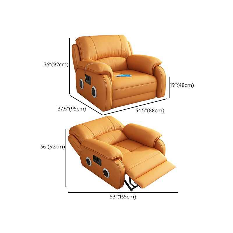 USB Charge Port Standard Recliner Swivel Base Recliner Chair