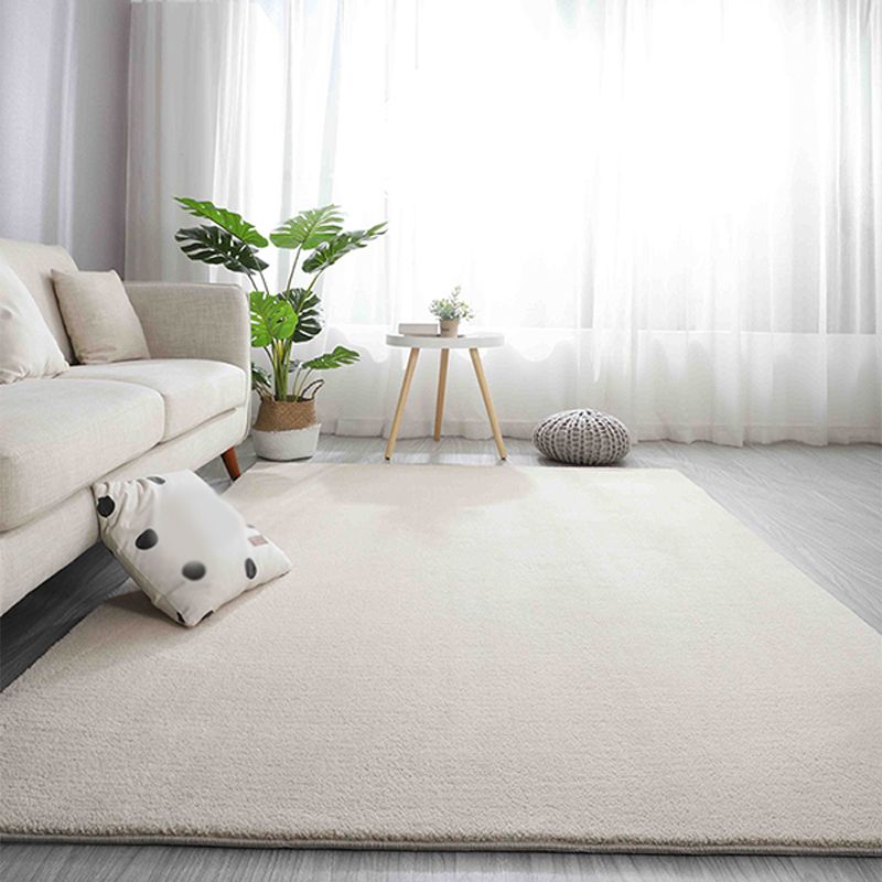 Tapis de couleur unie brun Rapier en polyester tapis de support de tapis sans glissement pour le salon