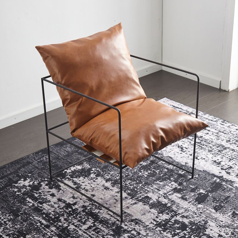 Arm Chair 26.77" L x 26.77" W x 26.77" H  Accent Armchair with Pillow Back