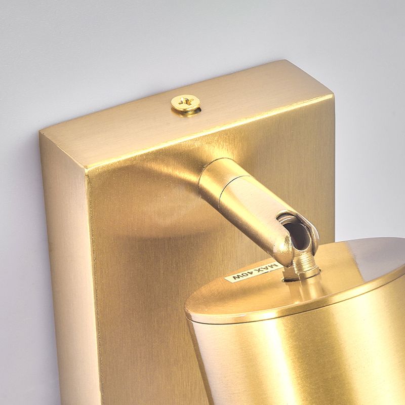 Modern Simple Iron Wall Light Cylinder Shape Rotatable Wall Lamp for Living Room