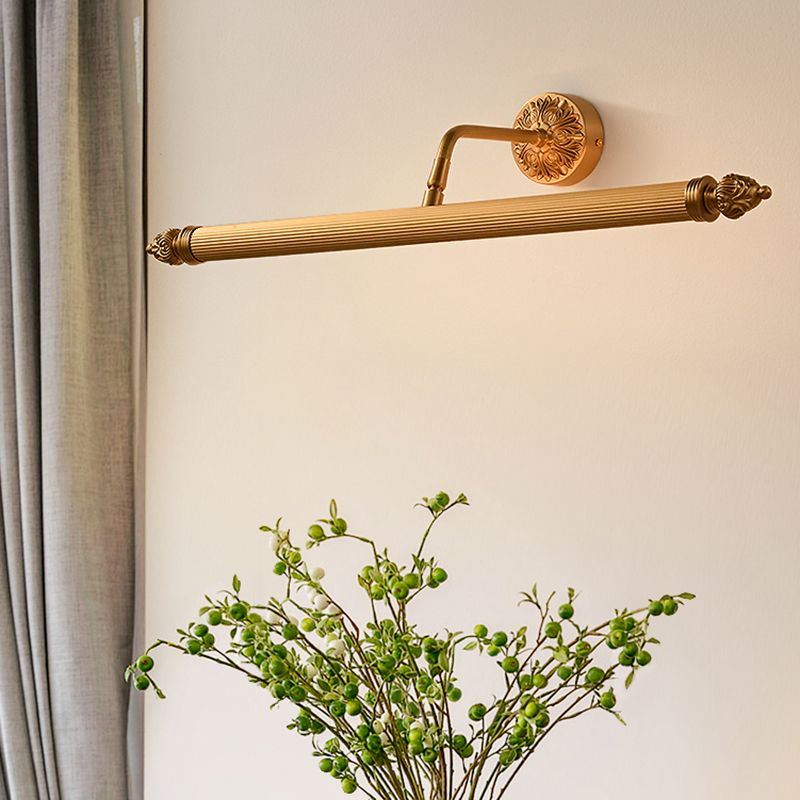 Modern Vanity Lighting Brass LED Wall Light Fixture for Bathroom