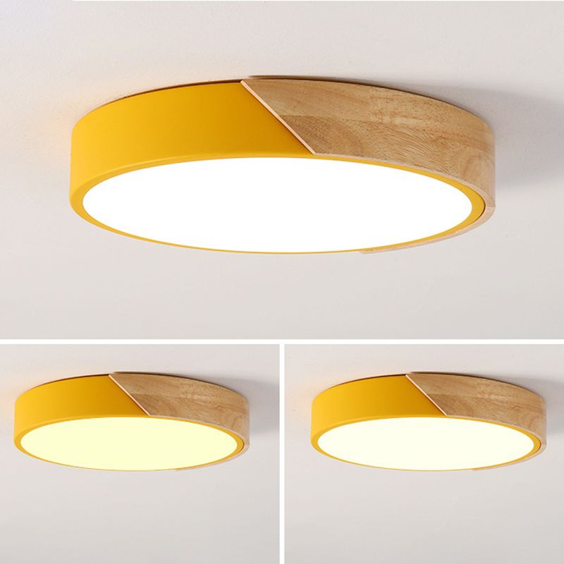 Soporte de vaciado de LED acrílico circular en estilo conciso moderno de hierro forjado de hierro forjado para espacios interiores