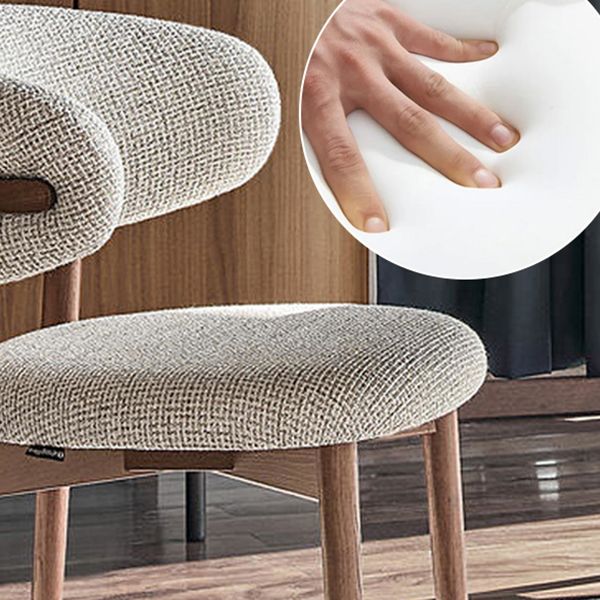 Modern Simple Side Chair Wooden Frame Side Dining Chair for Living Room