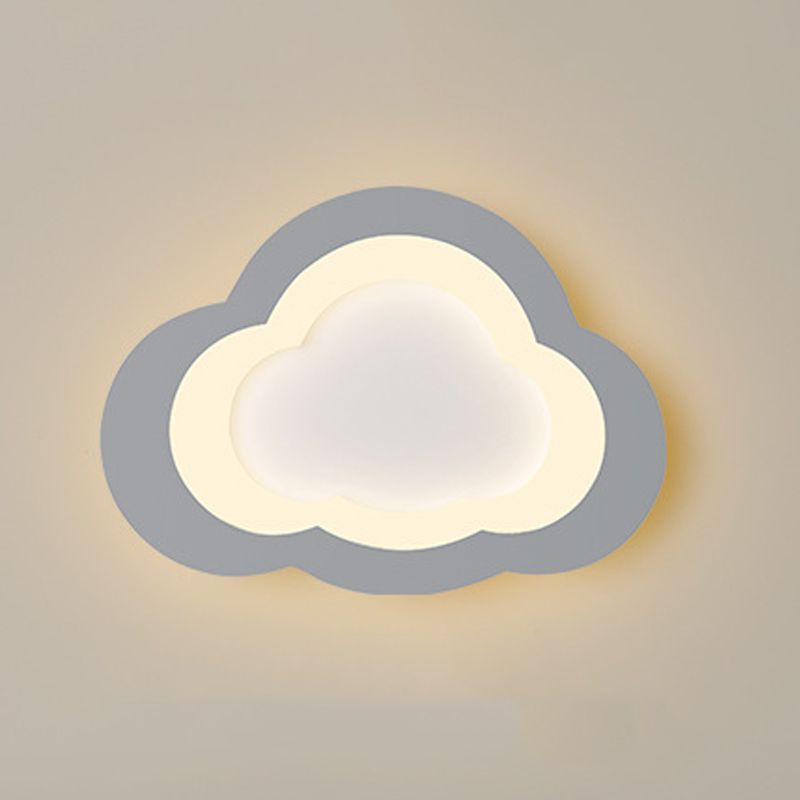 Metal Cloud Wall Mounted Lamps Modern Style 1 Light Wall Mount Lighting