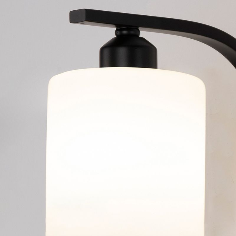 Nordic Style White Glass Sconce Light Fixtures One Head Wall Lamp for Bedroom