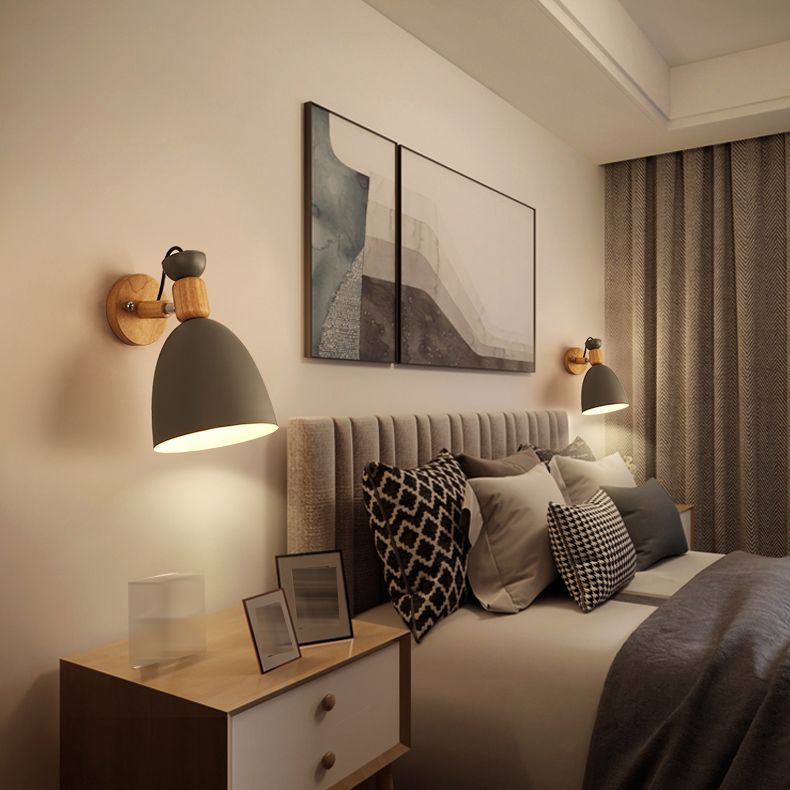 Geometrische Metallwandleuchten moderne nordische Macarons Einlichtwandmontiertes Licht