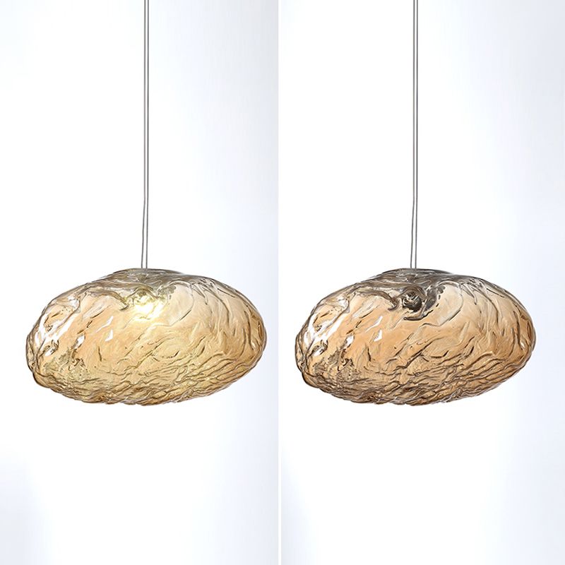 Pendentif en verre nordique en forme de nuage en forme de verre à couches