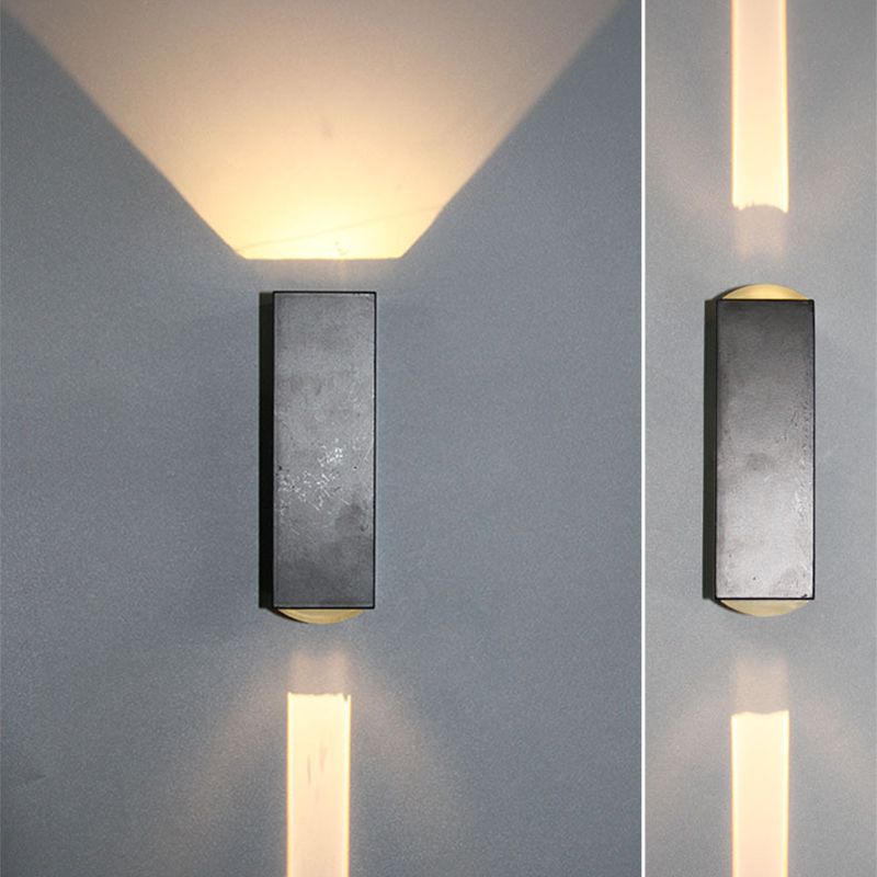 Modern Style Rectangular LED Wall Lamps Metal 2-Light Wall Lighting Ideas