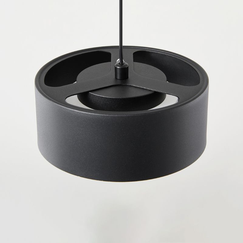 Acryl cirkelvormige ledhanglamp in moderne beknopte stijl smeedijzeren hanglampje voor slaapkamer