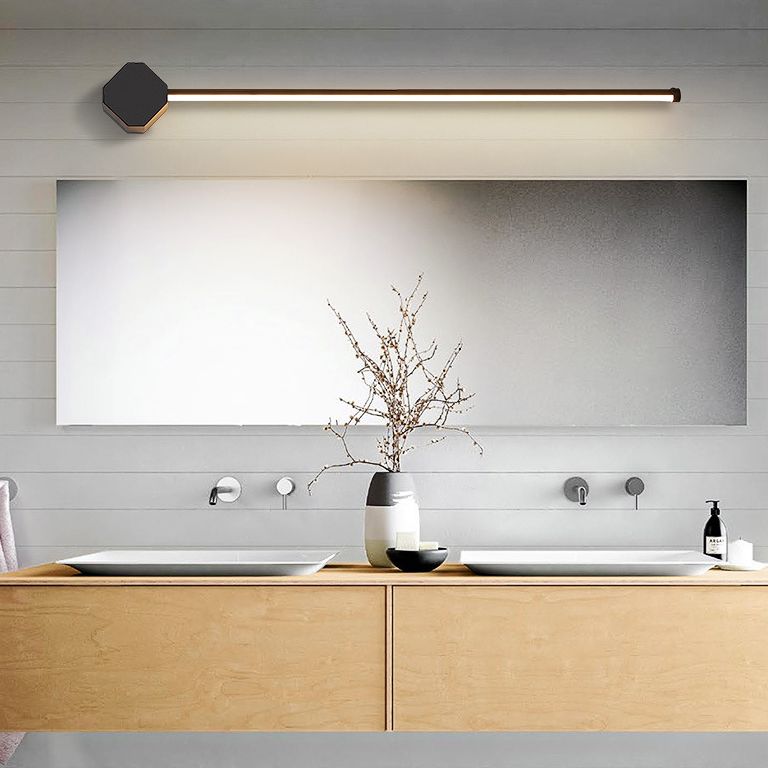 Lampade per pareti di vanità lineare moderne Sconce da vanità in metallo