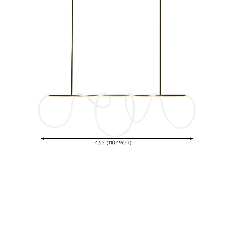Modern Pendant Lighting Fixtures Metal 1 Light Island Light Fixture