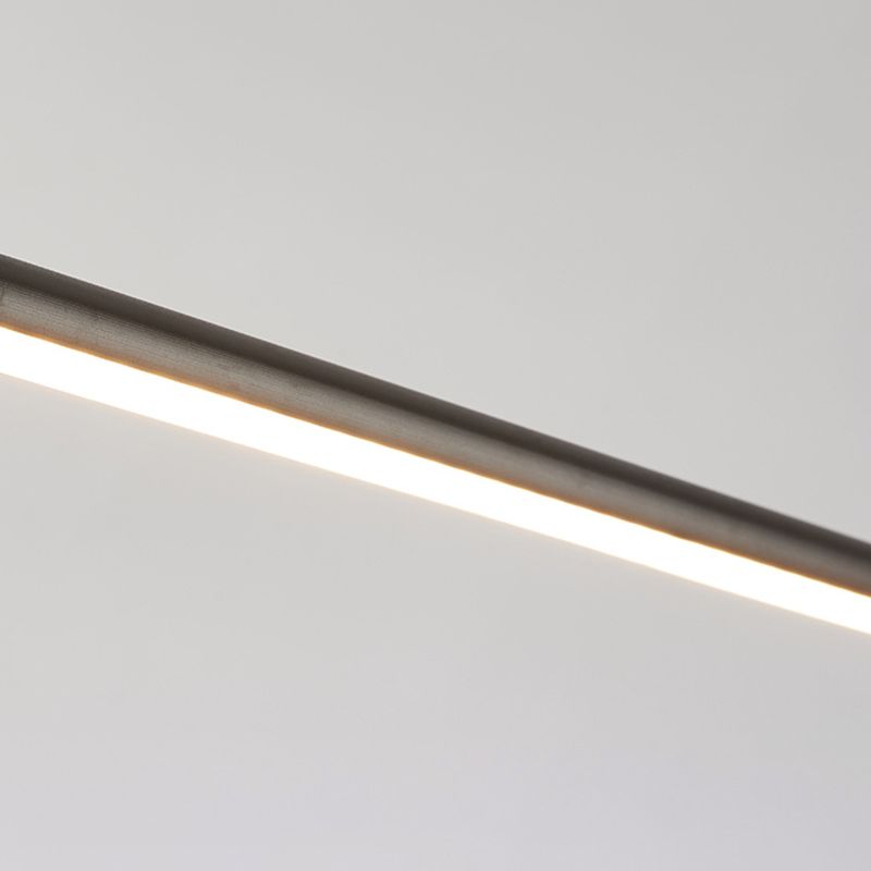 Aluminium LED Linear Wall Sconce in Modern Concise Style Wrought Iron Indoor Wall Light with Silicone Shade
