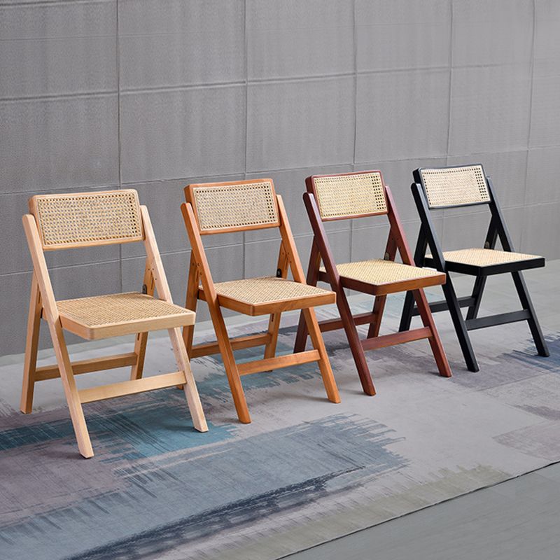 Contemporary Style Armless Chair Open Back Side Wooden Chair for Dining Room