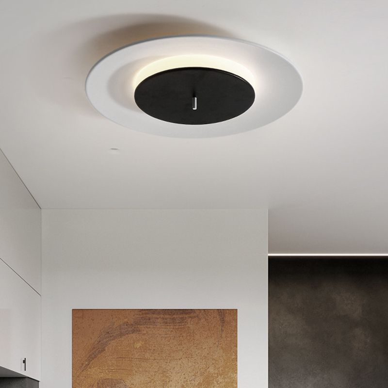 Circle Flush Light Fixtures Nordic Acrylic Ceiling Light Fixture for Bedroom