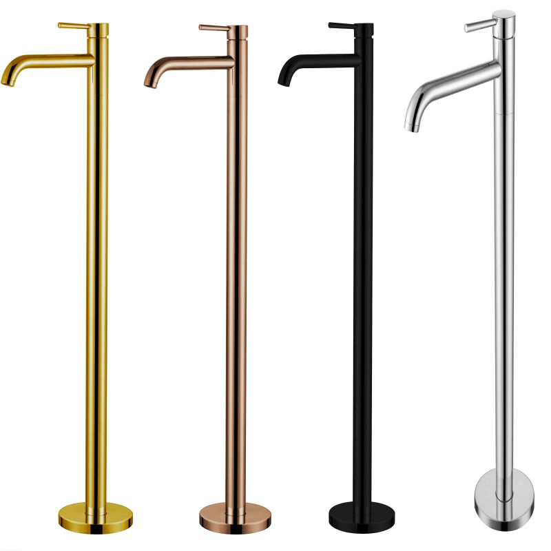 Modern Freestanding Bathtub Faucet Metal Bathroom Faucet with Handle