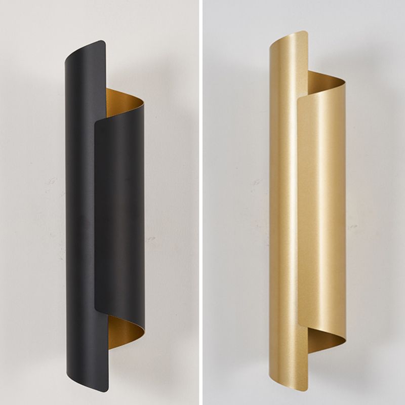 Light Modern Luxury Style Cylinderical Sconce Light Fixture Metal 1 Light Sconces