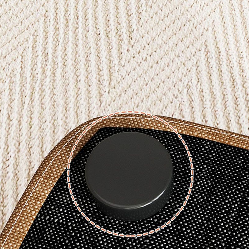 Solid Color Fabric Standard Stool Modern Simple Square Upholstered Stool