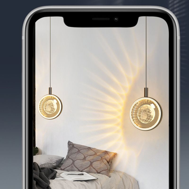 Ball Hanging Lights Modern Style Crystal 1 Light Pendant Light Kit