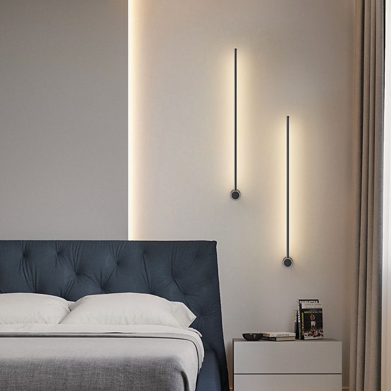 Minimalism LED Line Wall Lamp Modern Flush Mount Sconce Light for Living Room