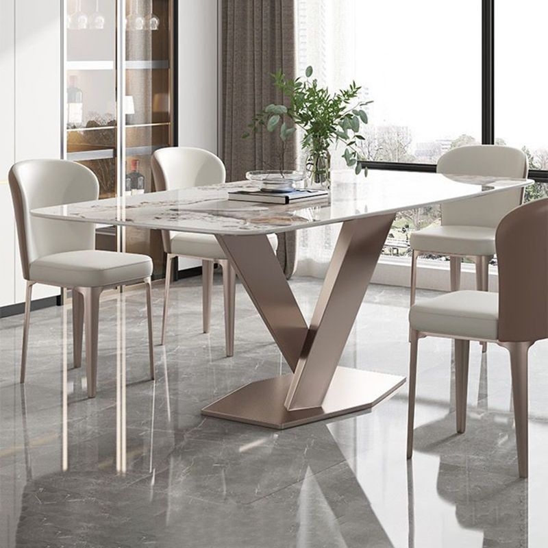 Kitchen Home Upholstered Dining Chair Leather Wingback Armless Chair