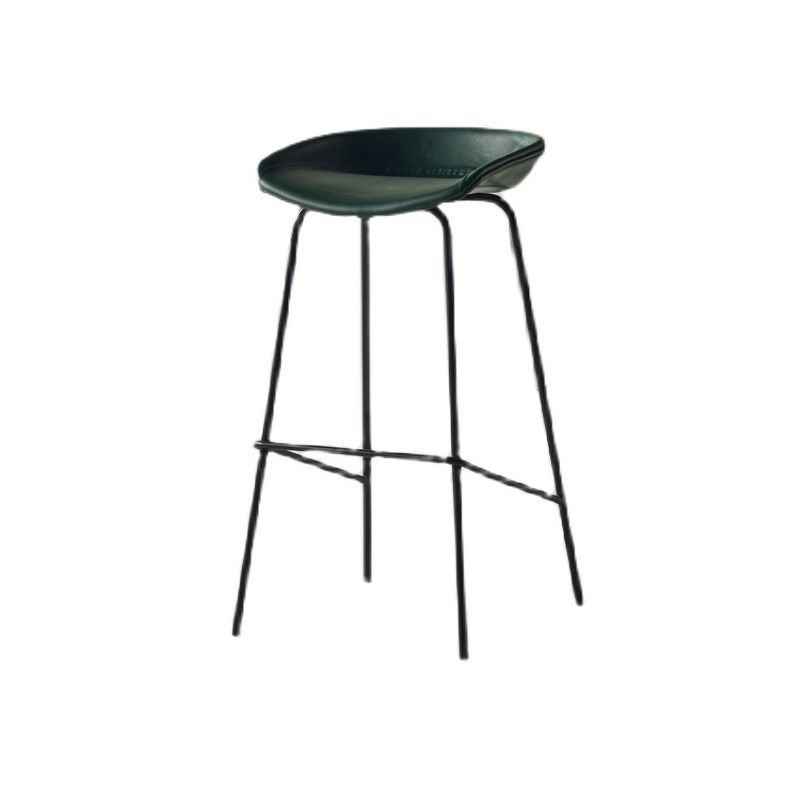 Silla de bar de estilo industrial, asiento de cubo, patas de hierro para restaurante y bar