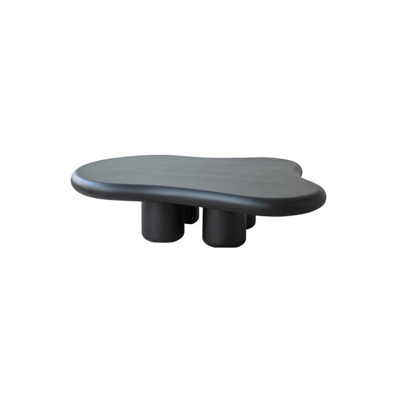 Nordic Irregular 4 Legs Coffee Table 11.8" H Wood Cocktail Table