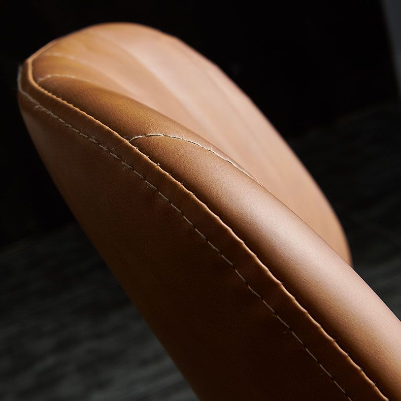 Silla de comedor contemporánea, silla lateral de metal sin brazos para cocina