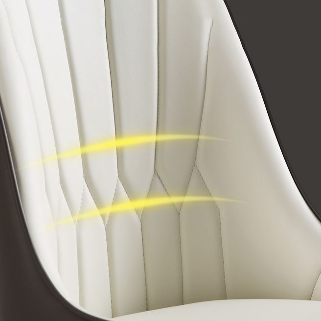 Glam Kitchen Dining Chairs Faux Leather Side Chairs for Kitchen